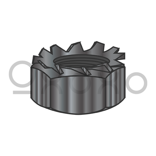 4-40  K Lock Nut 18 8 Stainless Steel Black Oxide and Oil
