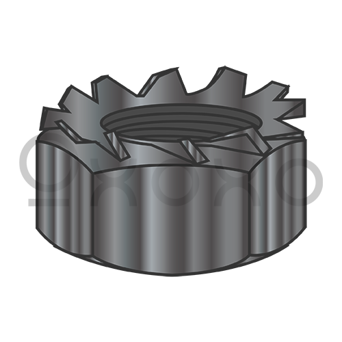 4-40  K Lock Nut Black Zinc and Bake