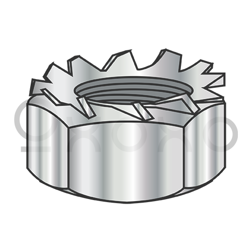 4-40  K Lock Nut Steel Nickel finish