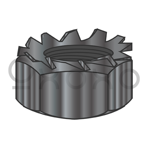 6-32X1/4  K Lock Nut Small Pattern Black Oxide and Oil
