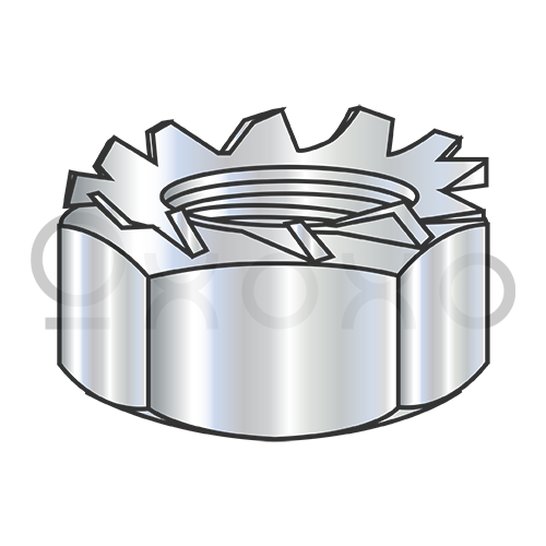 6-32X1/4   K Lock Nuts Small Pattern Zinc and Bake