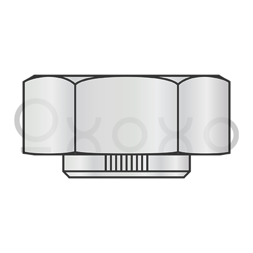 1-8  Stover Alternative Lock Nut Grade B Cad And Wax