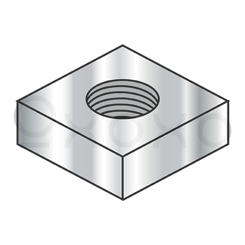 6-32  Square Machine Screw Nut 18 8 Stainless Steel