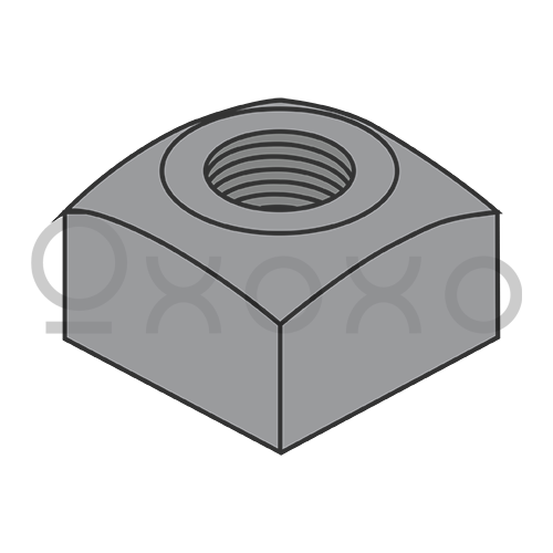 1/2-13  Heavy Square Nut Plain