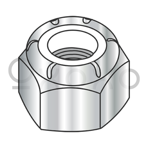 2-56 NM  Nylon Insert Hex Lock Nut 18 8 Stainless Steel