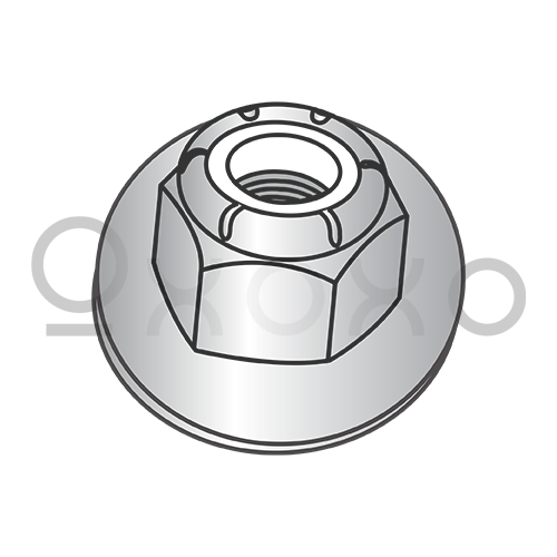 10-24  Nylon Insert Flange Stop Hex Lock Nut 18-8 Stainless Steel