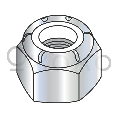 2-56 NM  Nylon Insert Hex Lock Nut Zinc