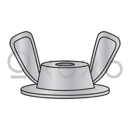 8-32X5/8X7/8  Washer Based Wing Nut Die Cast Zinc Alloy