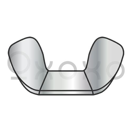 8-32  Cold Forged Wing Nut Nickel