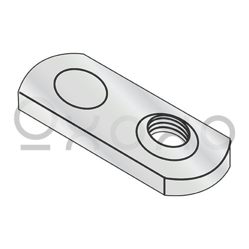 M6X1.0  Metric Weld Nut with One Projections Steel Plain
