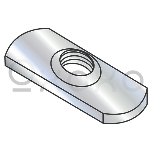 1/4-20  Spot Weld Center Hole Tab Thin Weld Nut Plain
