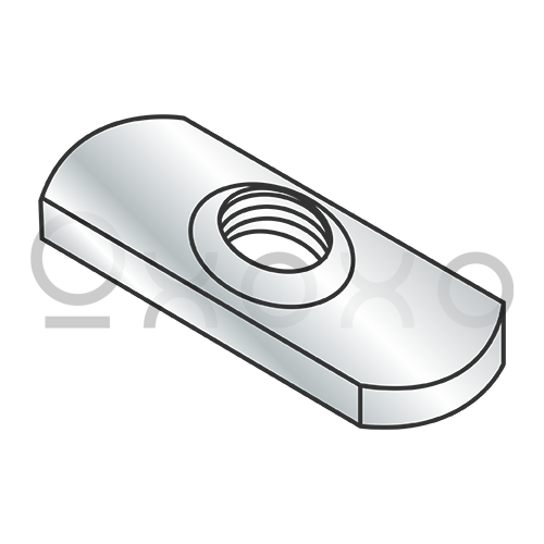 6-32  Spot Weld Center Hole Tab Weld Nut Plain