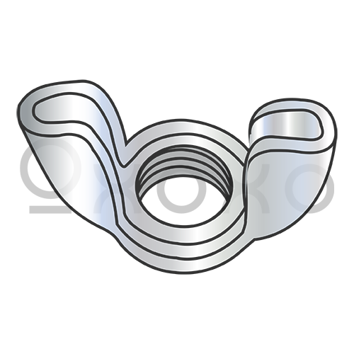 4-40  Stamped Wing Nut Zinc