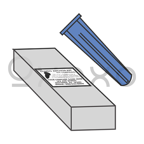 6-8  Conical Plastic Anchor Kit