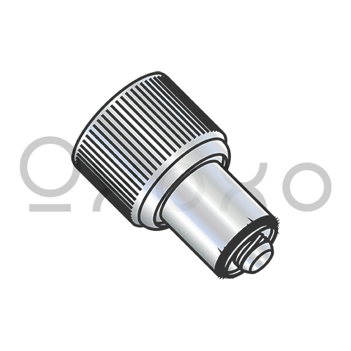 1032X.340X.036  Retractable Captive Panel Fastener Press In Style Natural Finish