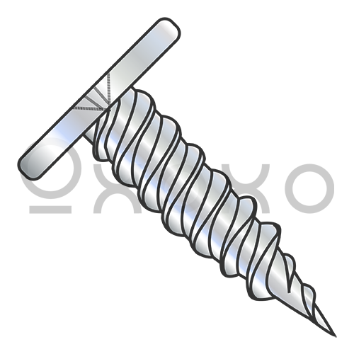 10-12X1  Phillips Pancake Head Self Piercing Screw Full Thread Zinc