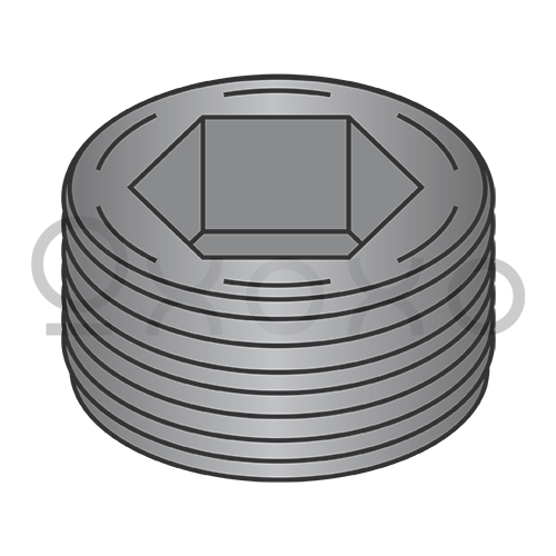 1/16  Flush Seating Socket Pipe Plug Plain