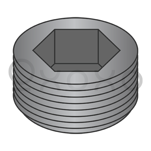 1/16  Dry Seal Socket Pipe Plug Plain
