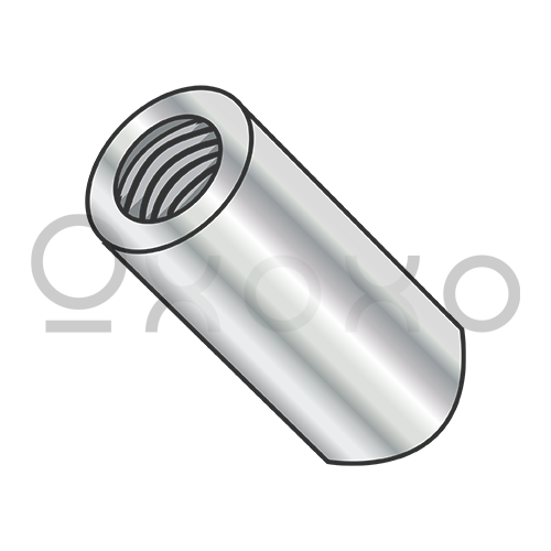 4-40X1/4  One Quarter Round Standoff Brass Nickel
