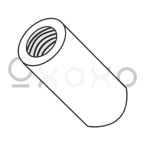 10-32X1/4  One Half Round Standoff Nylon