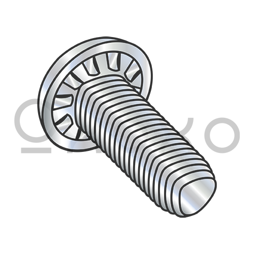 4-40X1/4  Phil Pan Taptite Alt Internal Tooth washer Thread Roll Full Thread Zinc Bake Wax