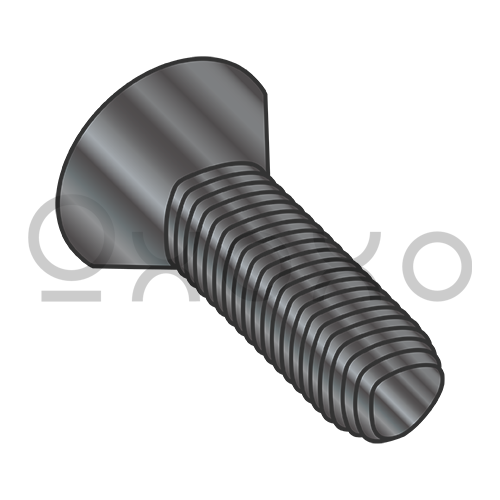 4-40X5/16  Phil Flat Taptite Alternative Thread Rolling Scrw Fully Thread Black Oxide & Wax