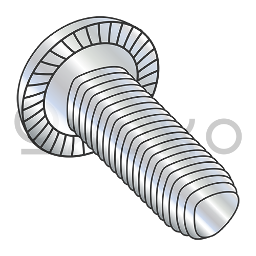 4-40X1/4  Phillips Pan Serrate Taptite Alternate Thread Roll Screw Full Thrd Zinc Bake Wax