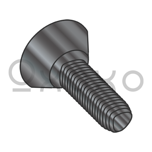 4-40X3/16  Phil Flat U/C Taptite Alternative Thread Rolling Scrw Full Thd Black Oxide & Wax