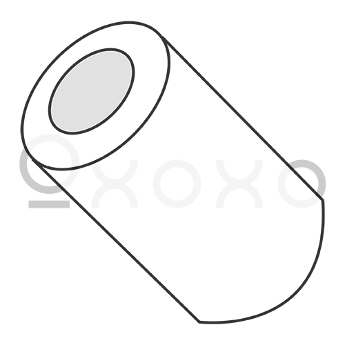 2X1/8  Three Sixteenths Round Spacer Nylon