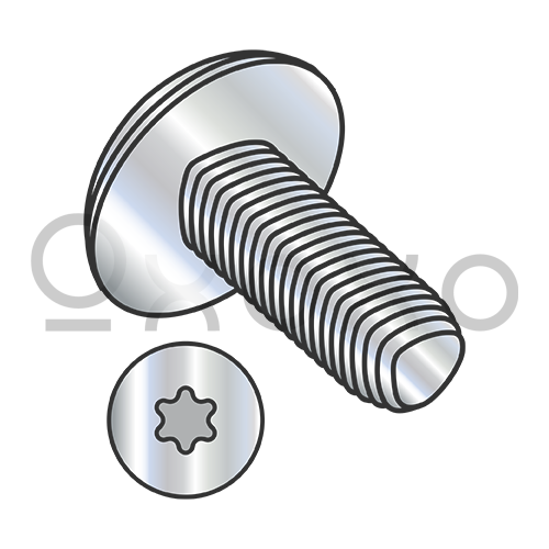 8-32X3/8  6 Lobe Full Truss Taptite Alternative Thread Roll Screw Full Thrd Zinc Bake Wax