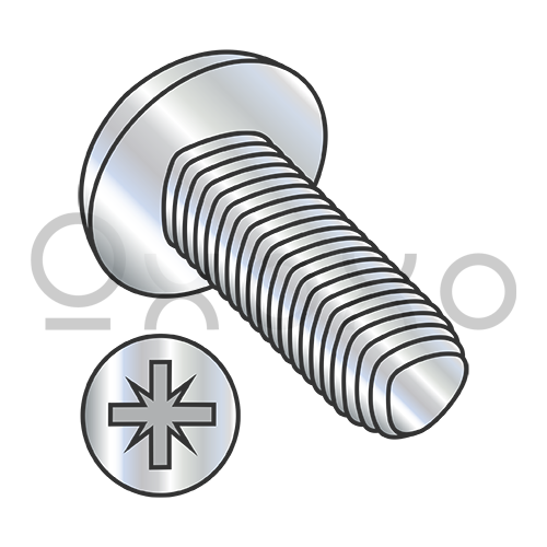 4-40X5/16  Pozi Drive Pan Taptite Alternative Thread Rolling Screw Full Thrd Zinc Bake &Wax
