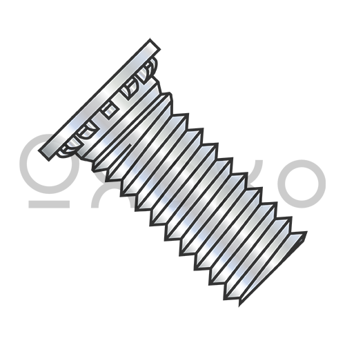 M6-1.0X12  Self Clinching Stud Full Thread Hardened Steel Heat Treat Zinc & Bake Metric