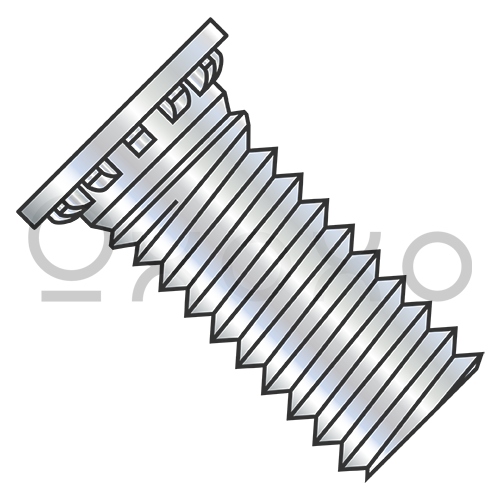 2-56X5/8  Self Clinching Stud Full Thread Hardened Steel Heat Treat Zinc And Bake