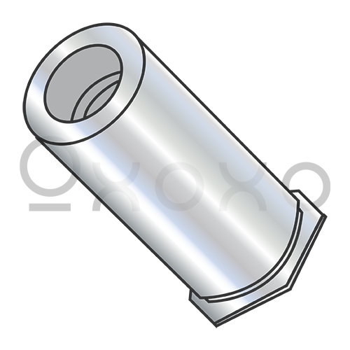 4-40X1/2  Self Clinching Standoff, Through Threads Hardened Steel Heat Treat Zinc and Bake
