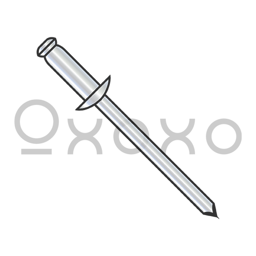 3/32X.03-.12  Steel Zinc Rivet With Steel Mandrel