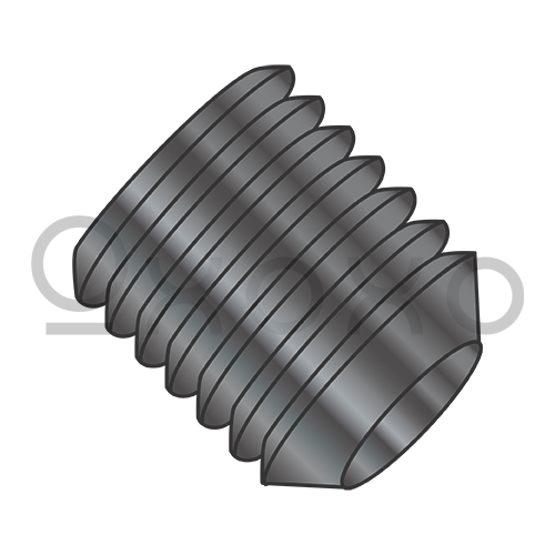 3-48X1/4  Coarse Thread Socket Set Screw Cup Point Imported Black Oxide and Oil
