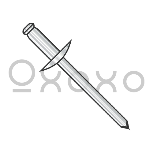 1/8X.03-.12  Large Flange Stainless Steel Rivet With Stainless Steel Mandrel