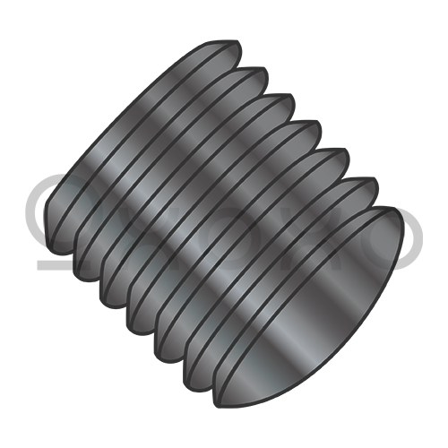 4-40X1/8  Coarse Thread Socket Set Screw Oval Point Imported