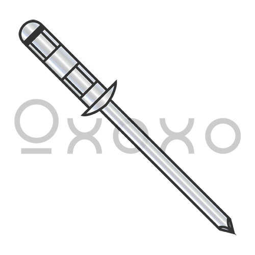 1/8X.043-.157  Steel Fix Dome Rivet Zinc