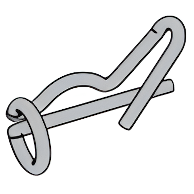 Safety Lock with Turning Up Type 2 SPA3 Pins - JIS B 1360 (SPA3) - 2006