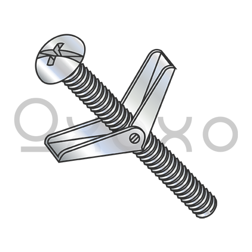 1/8X2  Combination Round Head Toggle Bolt Zinc