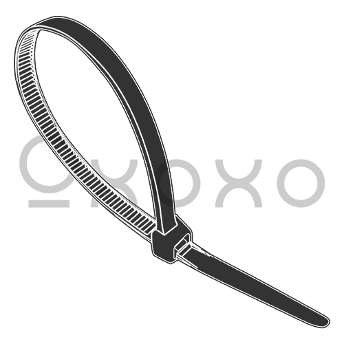 04.1-18LB  Cable Tie UV Black Nylon 6/6