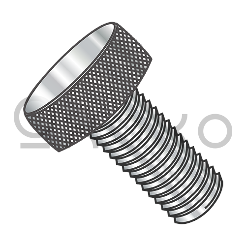 4-40X5/16  Knurled Thumb Screw Full Thread Aluminum