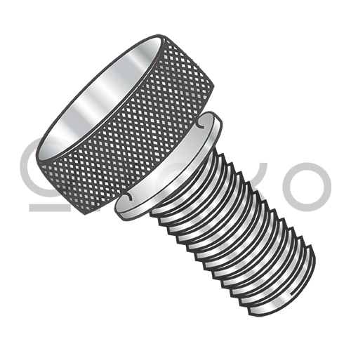 4-40X5/16  Knurled Thumb Screw with Washer Face Full Thread 18 8 Stainless Steel