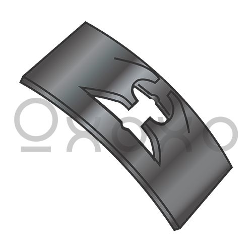 C7000-6-4  Flat Steel Spring Nut Black Phosphate