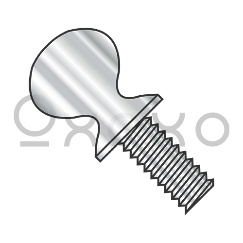8-32X1/2  Thumb Screw With Shoulder Full Thread 18-8 Stainless Steel
