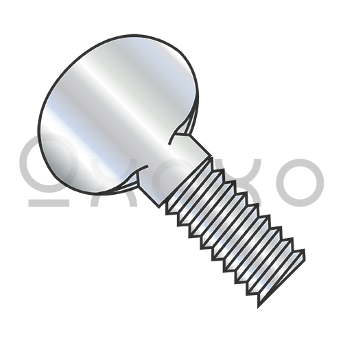 6-32X3/8  Thumb Screw Plain Fully Thread Zinc