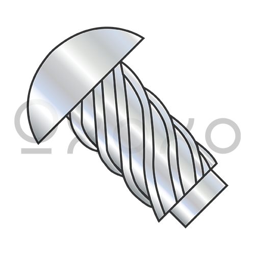 00X1/8  Round Head Type U Drive Screw Zinc And Bake
