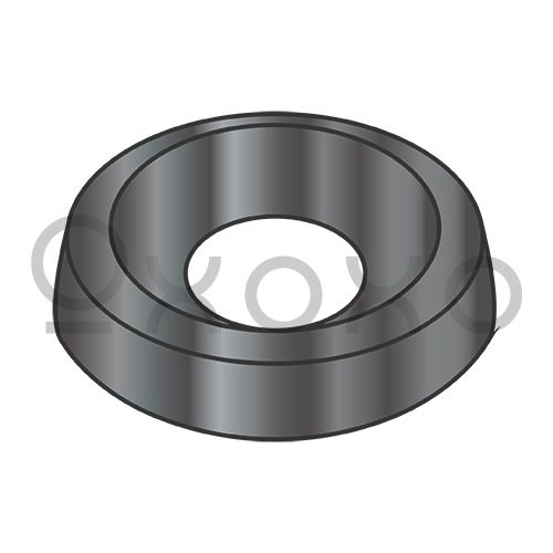#6  Countersunk Finishing Washer Black Zinc