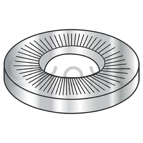 M4X10X0.9  Metric Serrated Conical Spring Washers type M A2 Stainless Steel